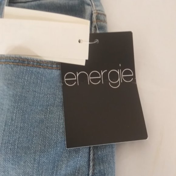 Energie women's size 11 light wash faux wrap skirt - Picture 13 of 16